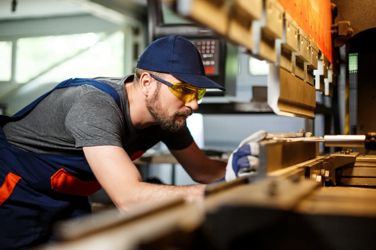 Guy working with machinery